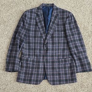 Allen Edmonds sz 42 Reg Men's Plaid Wool Blazer